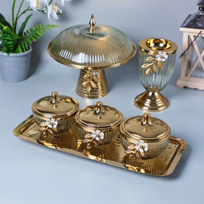 BD-7717 S-GLASS INSENSE BURNER WUTH WOODEN BASE-12x12x18