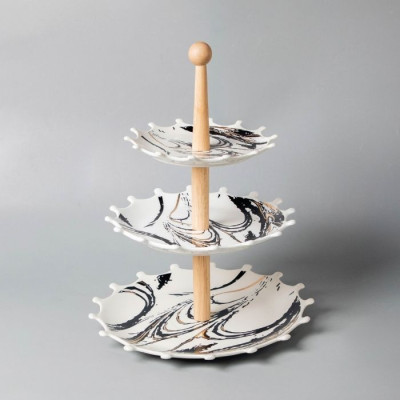 BR-46281 3Layer Cake Plate
