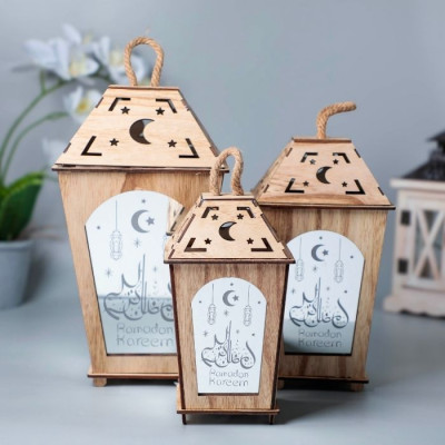 BR-52124-Wind lantern, size 26cm, USB + Battery Operated