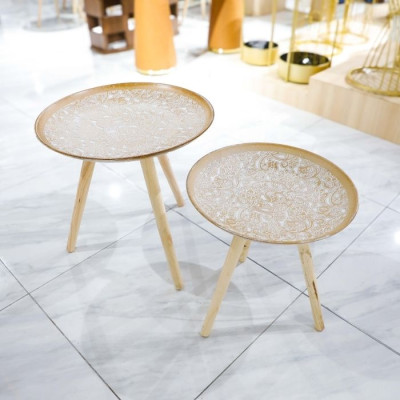 BR-52148-2PC table set, MDF, size 39cm+49cm, single paper box