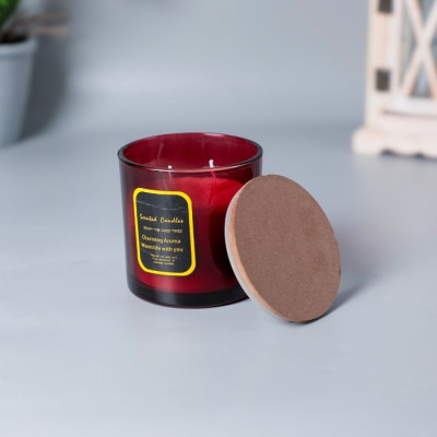 BR-52161-Aromatherapy candle, 200g, mixed 3 flavors paradise, gardenia, blue bell