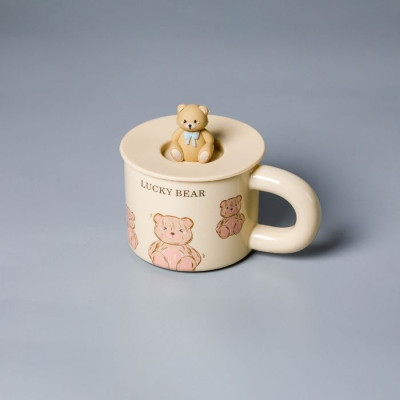 BR-52179-Ceramic cup 340ml  mixed colors kraft paper box