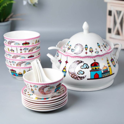 BR-52357-20PC soup bowl set