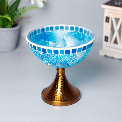 BR-52445 Glass Fruit Plate 20x21cm