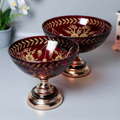 BR-52447 Glass Fruit Plate 30x22cm