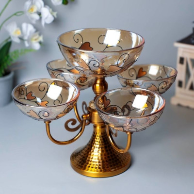 BR-52453 Glass Fruit Plate 20x32cm