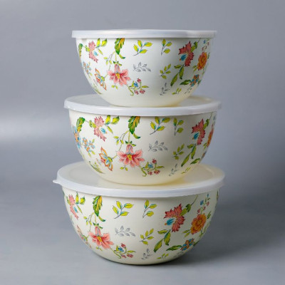BR-55334 3pcs Enamel Pot