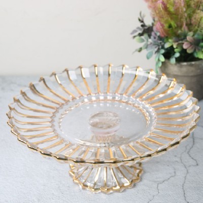 71-230014  Crystal Glass Fruit Plate