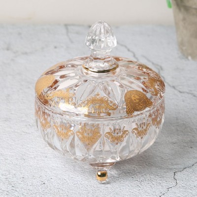 71-511302  Crystal Glass Container With Lid