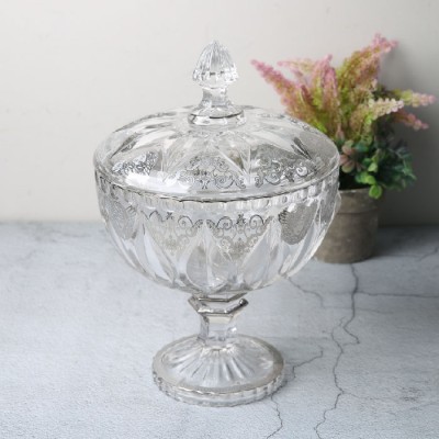 71-511708  Crystal Glass Container With Lid