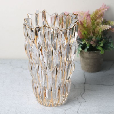 71-721929  Crystal Glass Vase
