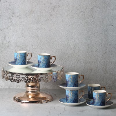 12pcs Ceramic Cup & Saucer Set