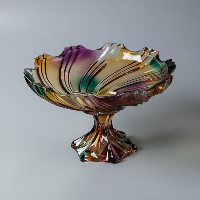 BR-45375-glass plate, 32*19cm, color colorful