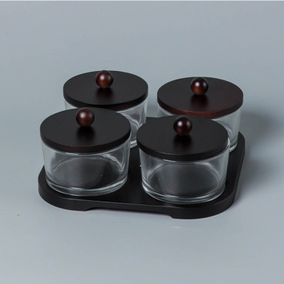 BR-45439-4pcs glass jar,20cm