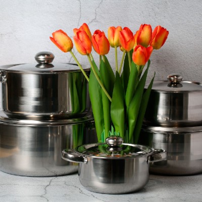 BR-8296 5pcs Hot Pot Stainless Steel