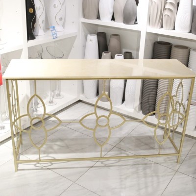 BR-28489 Marble Top Console Table
