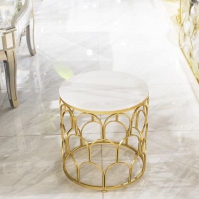 BR-28484 Marble Top Side Table