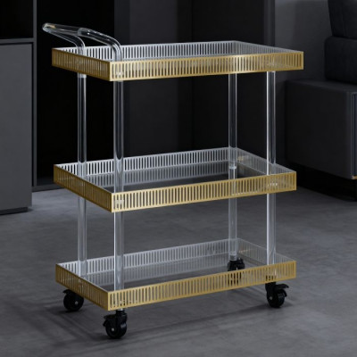NCT2234-G Acrylic Serving Trolley