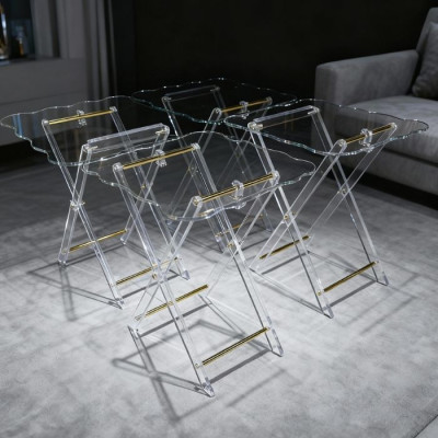 NCT22D26 Acrylic Side Table with Stand