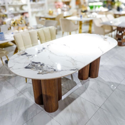 O-2445 Marble Dining Table                                                                      