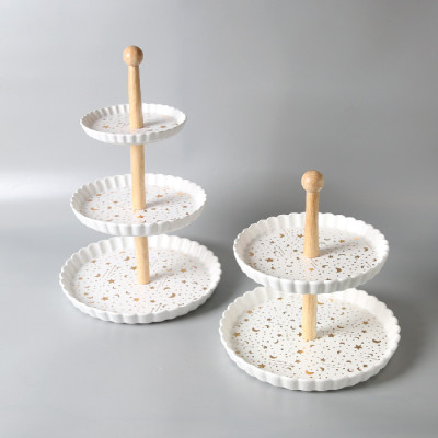 DY-267T Triple layer round with plate